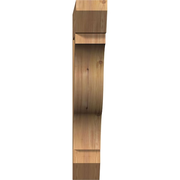 Funston Slat Smooth Bracket, Western Red Cedar, 5 1/2W X 34D X 34H